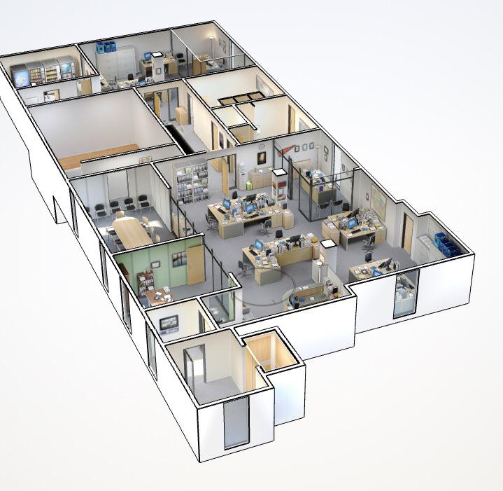 ELS911 3D Dollhouse Model — School Facility